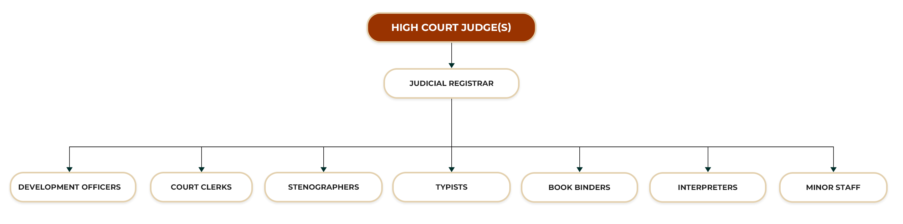 HIGH COURT BADULLA ORGANIZATIONAL STRUCTURE